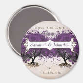 シンプルピーシーハートツリーセーブザデートマグネット マグネット (正面/裏面)
