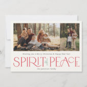 シンプルピースフォトレッドグリーン シーズンカード (正面)