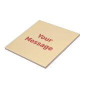 シンプルピーチとレッド文字テンプレート タイル (側面)