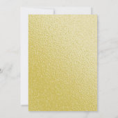 シンプルピーチと金ゴールドブラシストロ結婚ークのインビタット 招待状 (裏面)