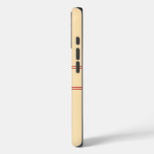 シンプルピーチアンドレッドモノグラムの Case-Mate iPhoneケース (裏面 / 左)