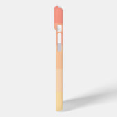 シンプルピーチピンキイエロークラシックモノグラム Case-Mate iPhoneケース (裏面 / 左)