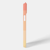 シンプルピーチピンキイエロークラシックモノグラム Case-Mate iPhoneケース (裏面 / 右)