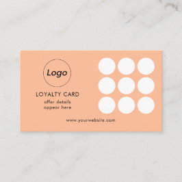 シンプルピーチロゴロイヤリティ 名刺