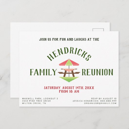 シンプルファミモダンリ懇親会 ポストカード (正面/裏面)