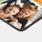 シンプルファミリーペット8フォトコラージュカスタム デスクマット (コーナー)