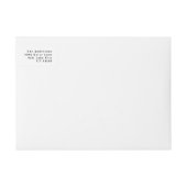 シンプルファミリー名ミニマル差出人住所ラベル ラップアラウンドラベル (正面)