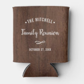 シンプルファミリー懇親会 |ウッド素朴ルック 缶クーラー (正面)