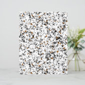 シンプルファンキーテラゾアートスクラップブック紙 (スタンド正面)