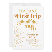 シンプルファーストトリップのまわりにザサンファースト誕生日