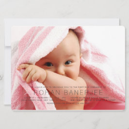 シンプルファーストライセレモニーアンナラシャン招待状 招待状