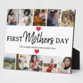 シンプルファースト母の日写真コラージュ フォトプラーク (側面)