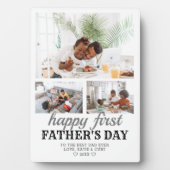 シンプルファースト父の日の最高のパパ3 Photo フォトプラーク (正面)