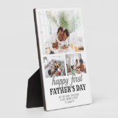 シンプルファースト父の日の最高のパパ3 Photo フォトプラーク (側面)
