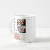 シンプルファースト父の日カスタム3 Photo コーヒーマグカップ (正面左)