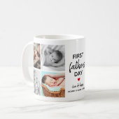 シンプルファースト父の日写真コラージュ |パパ コーヒーマグカップ (正面左)