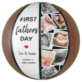 シンプルファースト父の日写真コラージュ |パパ バスケットボール (縦)