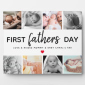 シンプルファースト父の日写真コラージュ |パパ フォトプラーク (正面)