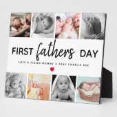 シンプルファースト父の日写真コラージュ |パパ フォトプラーク (側面)