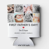 シンプルファースト父の日写真コラージュ |パパ 缶クーラー (裏面)