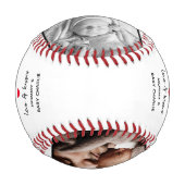 シンプルファースト父の日写真コラージュ |パパ 野球ボール (正面)