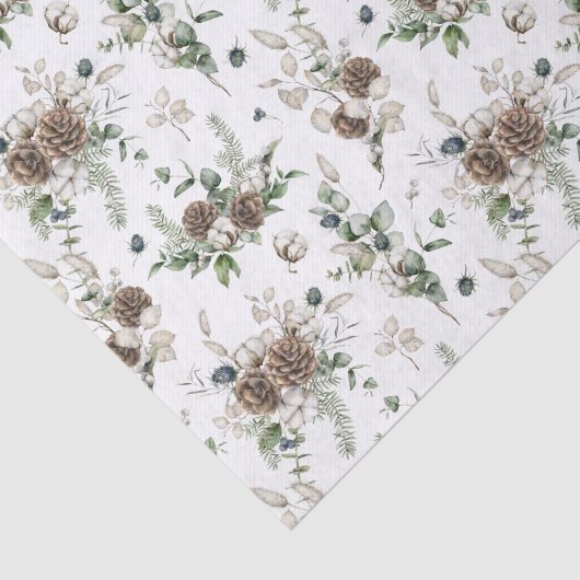 シンプルファームハウスグリーナリーウォーターカラークリスマス 薄葉紙 (詳細)