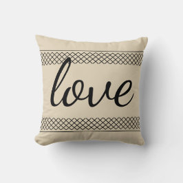 シンプルファームハウスラブベージュ クッション