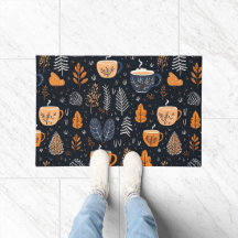 シンプルファームハウス紅葉の葉のパターン