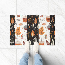 シンプルファームハウス紅葉モダンリーフパターン