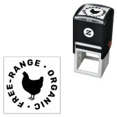 シンプルファーム生卵チキンシルエット セルフインキングスタンプ (インサイチュ)