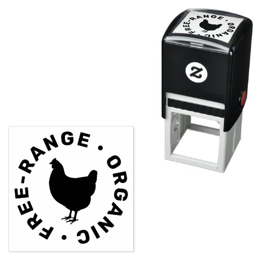 シンプルファーム生卵チキンシルエット セルフインキングスタンプ (インサイチュ)