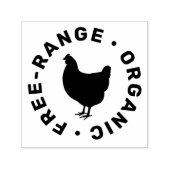 シンプルファーム生卵チキンシルエット セルフインキングスタンプ (デザイン)