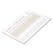 シンプルフィットネスモダン追跡 ノートパッド (アングル)