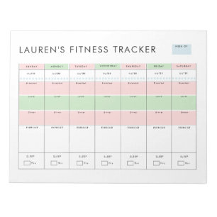 シンプルフィットネスモダン追跡 ノートパッド