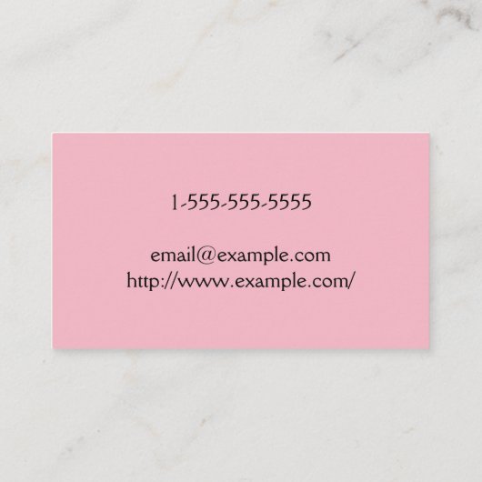 シンプルフィットネス簡易馬車名刺 名刺 (裏面)