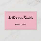 シンプルフィットネス簡易馬車名刺 名刺 (正面)