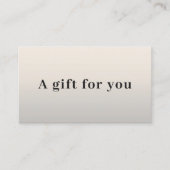 シンプルフェイクエレガントシルバーブラック美しい 割引カード (正面)