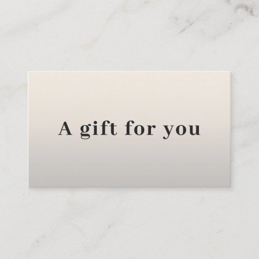 シンプルフェイクエレガントシルバーブラック美しい 割引カード (正面)