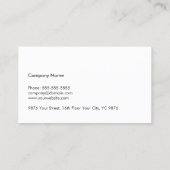 シンプルフェイクエレガントシルバーライン弁護士 名刺 (裏面)