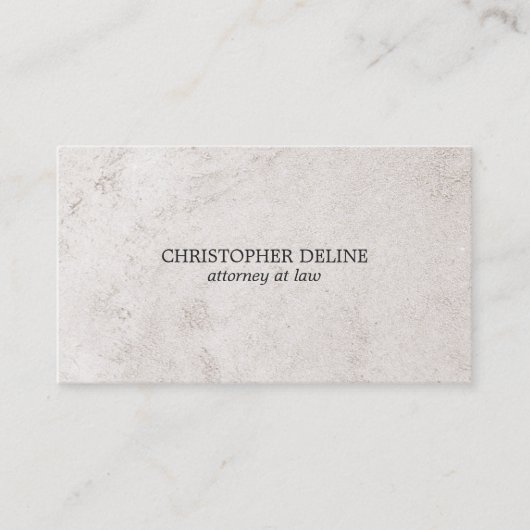 シンプルフェイクエレガント石の弁護士 名刺 (正面)