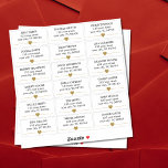シンプルフェイクエレガント金ゴールドハート線結婚のラベル シール<br><div class="desc">完全にエレガントカスタマイズ可能な金ゴールドハートと線フェイクによる住所 シール。各ラベルに名前とアドレスを追加できる。</div>