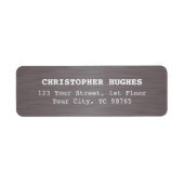 シンプルフェイクエレガント金ホワイトビジネス ラベル (正面)