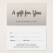 シンプルフェイクエレガント銀美しいサロン (正面&裏面)