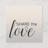 シンプルフェイクエレガント銀美しいサロン 紹介カード (正面)