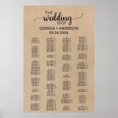 シンプルフェイククラフト座席計画 ポスター (正面)