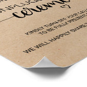 シンプルフェイククラフト開栓式サイン ポスター (角)