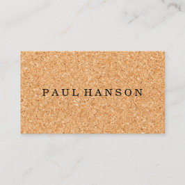 シンプルフェイクコルクプリント 名刺