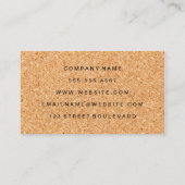 シンプルフェイクコルクプリント 名刺 (裏面)