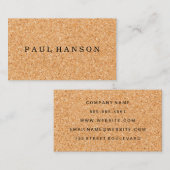 シンプルフェイクコルクプリント 名刺 (正面/裏面)