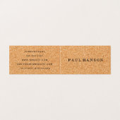 シンプルフェイクコルク 名刺 (外部フラット)